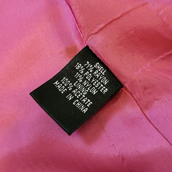 Adrianna Pappel Sparkly Pink Casual Office Formal Blouse Top Size 8 Medium - Picture 12 of 12